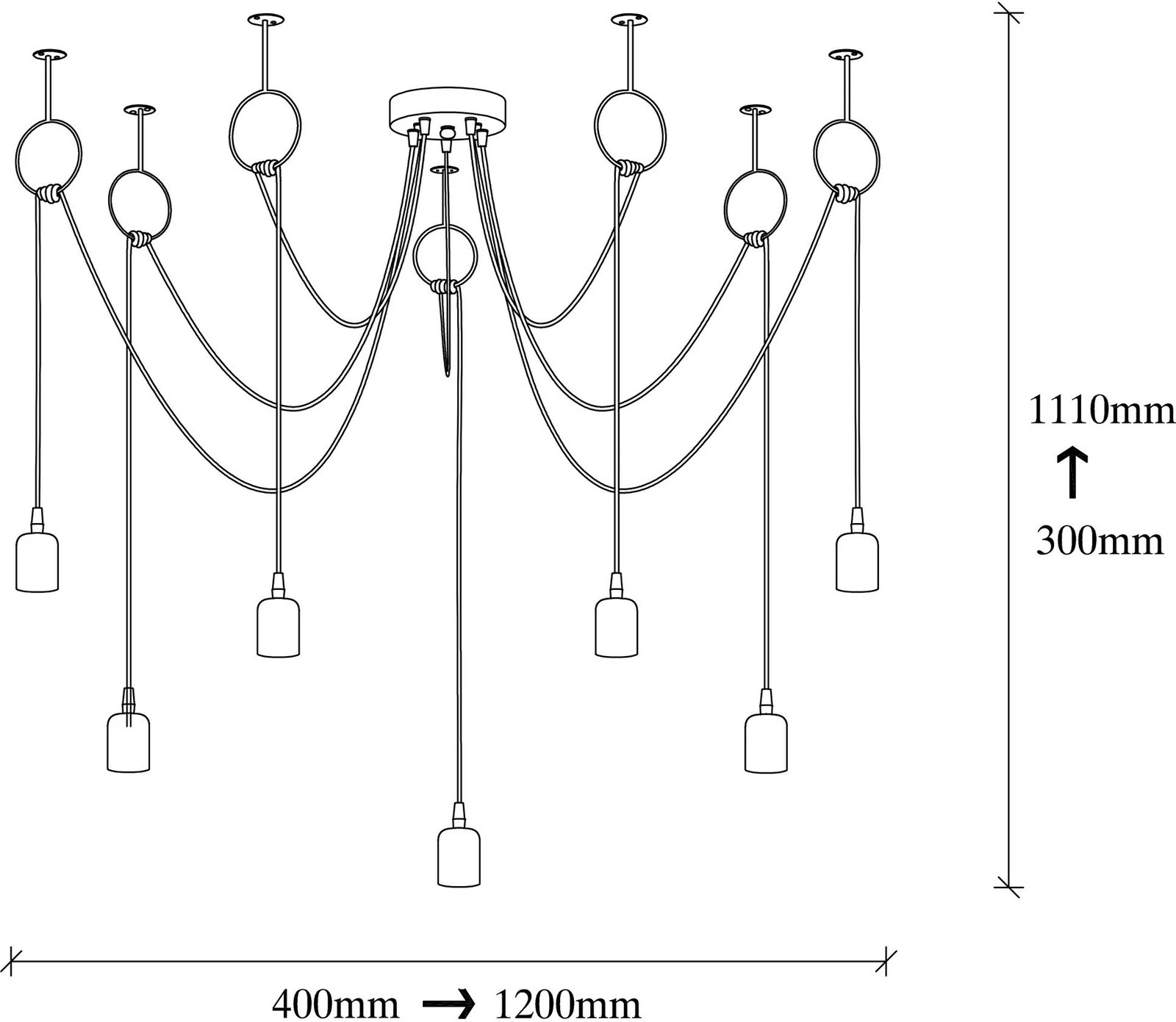 Llambadar Opviq, Sırın - 6846, ngjyrë e zezë dhe nikel