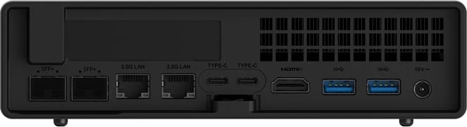 Kasë Mini PC Minis Forum MS-A2-9955, AMD Ryzen 9 9955HX, barebone, e zezë