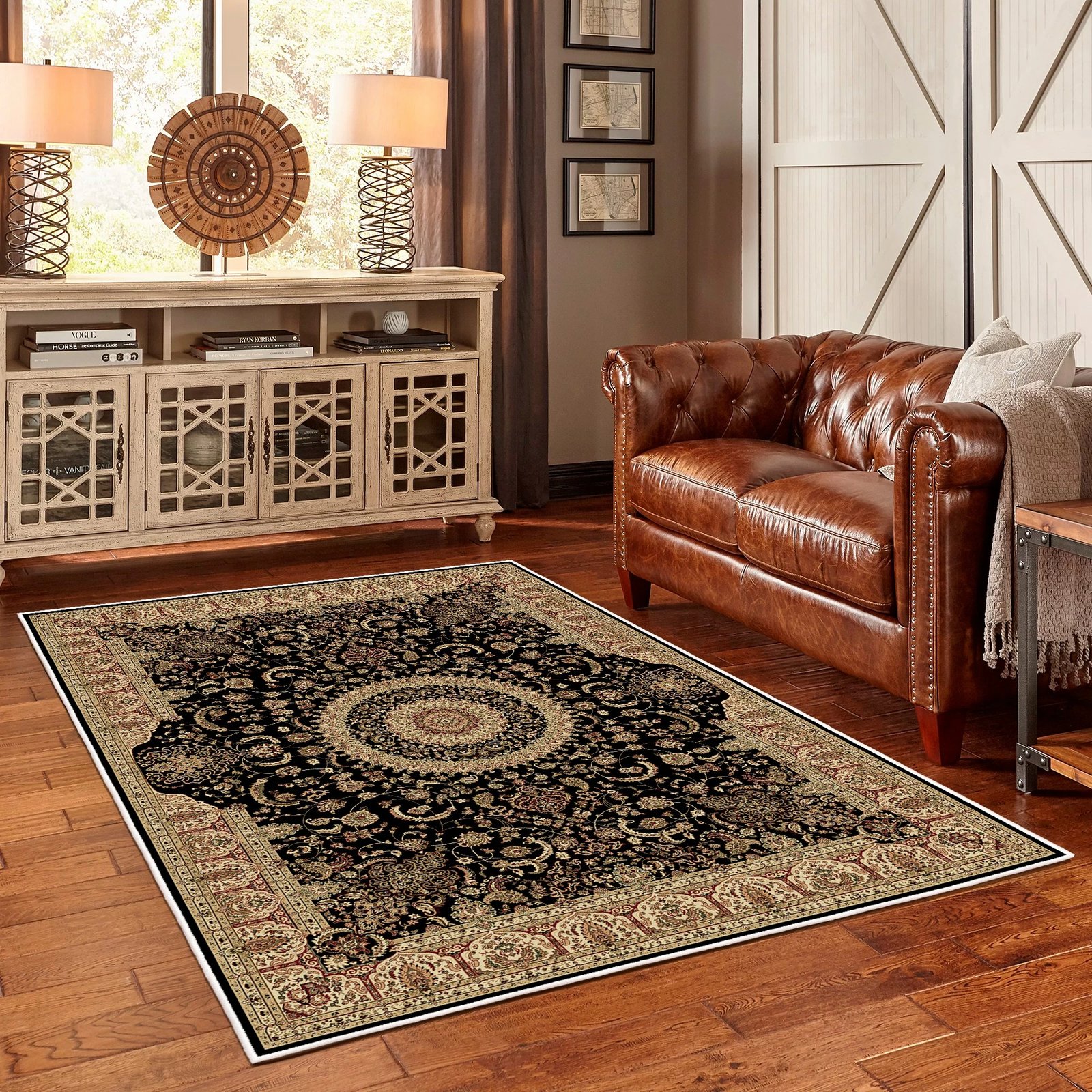 Qilim (100 x 150), ngjyrë kafe, Woobtny0107