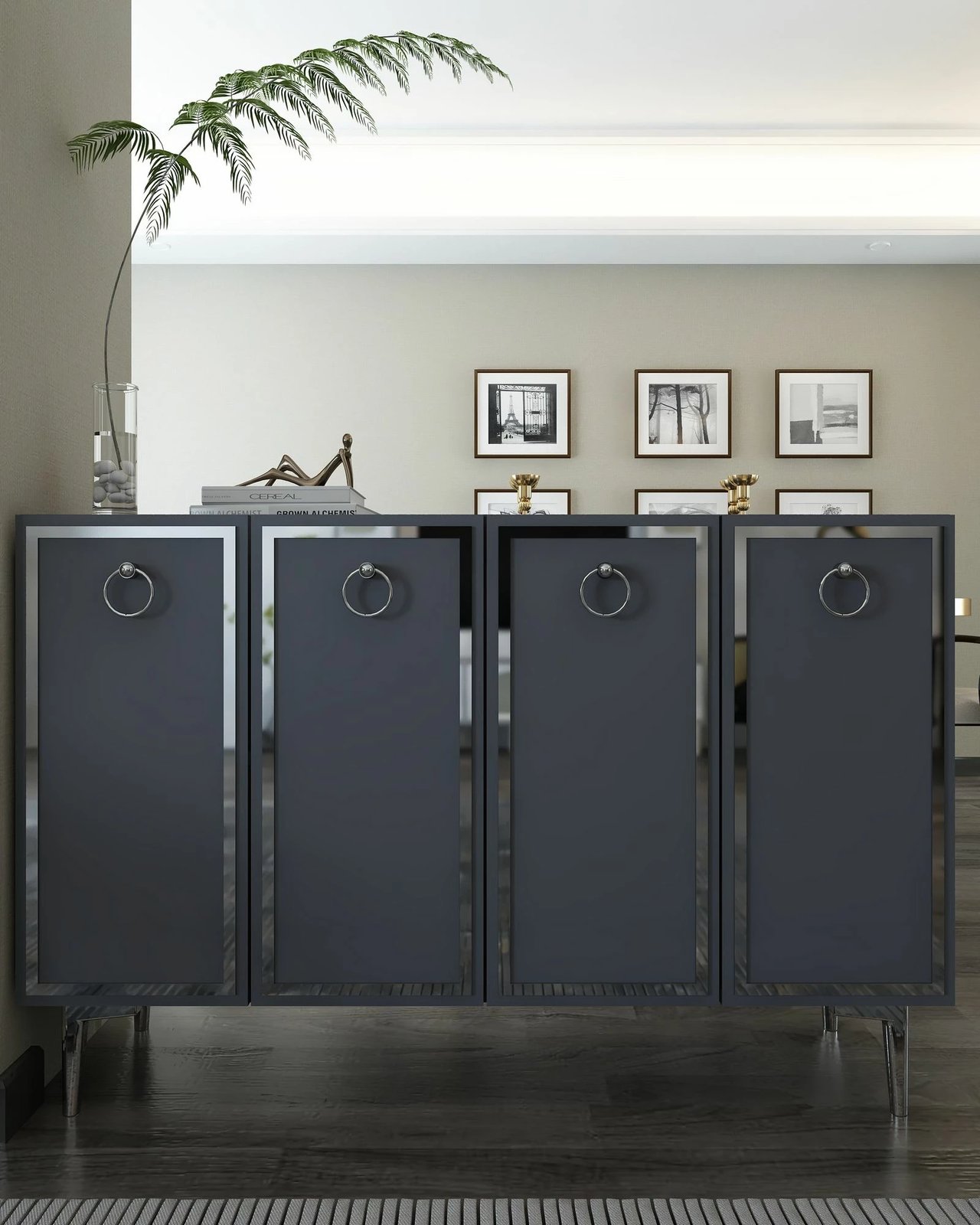 Konsol Skye Decor, anthracite, silver, 8162KM-1