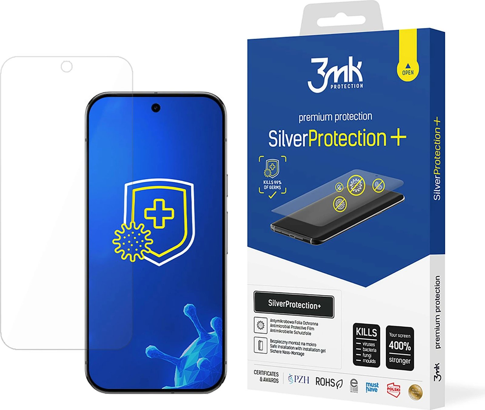 Mbrojtës ekrani 3mk SilverProtection+ për Google Pixel 9 Pro XL, TPU, Transparent