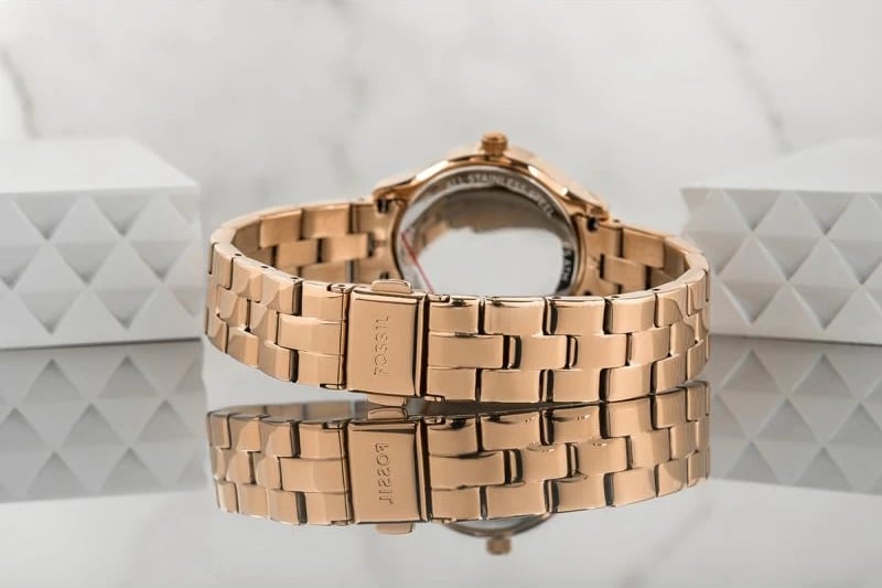 Orë dore për femra Fossil, rozë gold