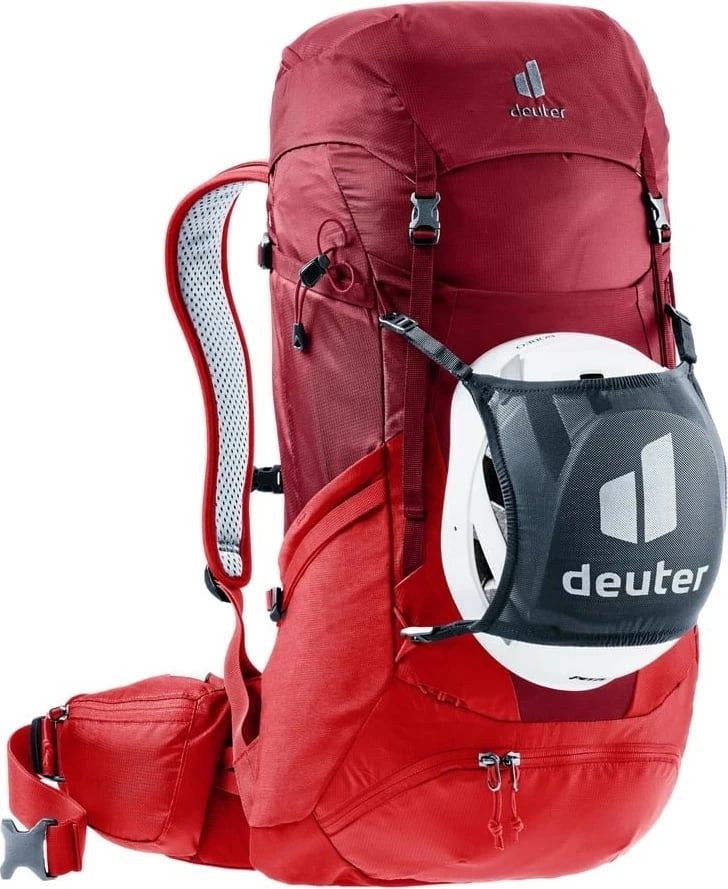 Çantë shpine Deuter Futura PRO 36 për hiking, e kuqe