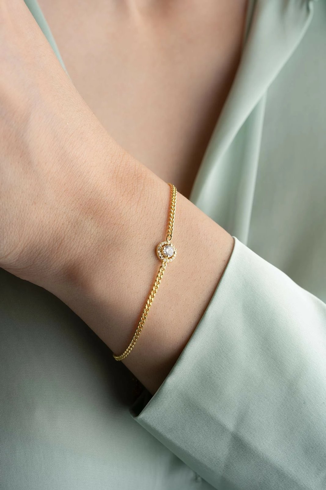 Byzylyk argjendi Jumeon, ngjyrë ari rozë dhe e bardhë, NRZ999298