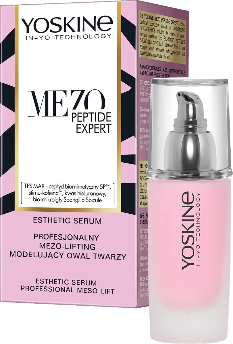 Serum fytyre Yoskine Mezo Peptide Expert për femra, 30ml