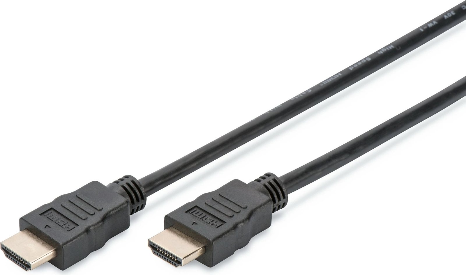 Kabllo HDMI Digitus High Speed me Ethernet, 2m, paketim 10 copë, e zezë
