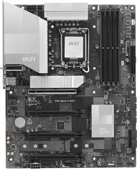Pllakë amë MSI PRO B860-P WIFI, Intel B860, LGA 1851, ATX, E zezë