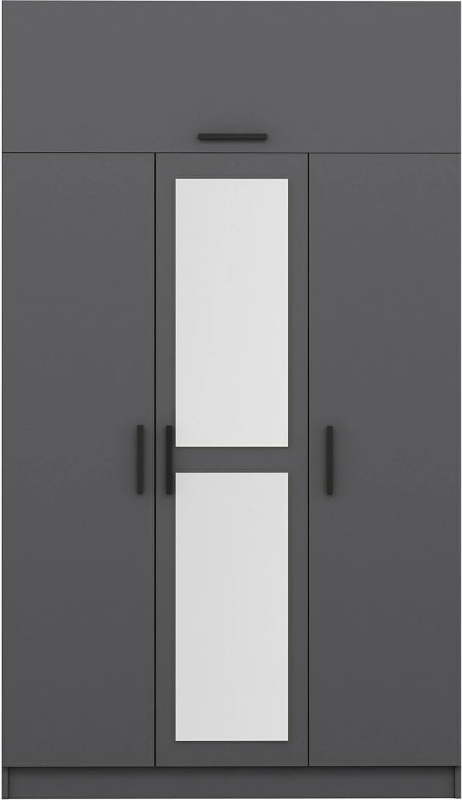 Dollap Hanah Home, Minar 3 kapak, anthracite, 135x235x52 cm