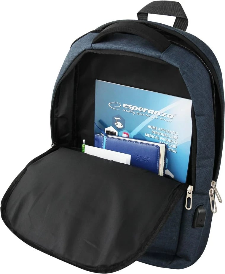 Çantë shpine për laptop Esperanza ET196, 15.6", Blu