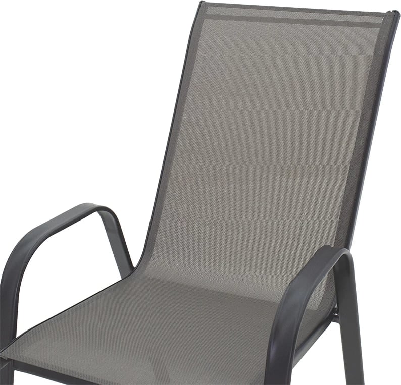 Karrige metalike e grumbullueshme, ngjyrë antracit, 55x75x95cm