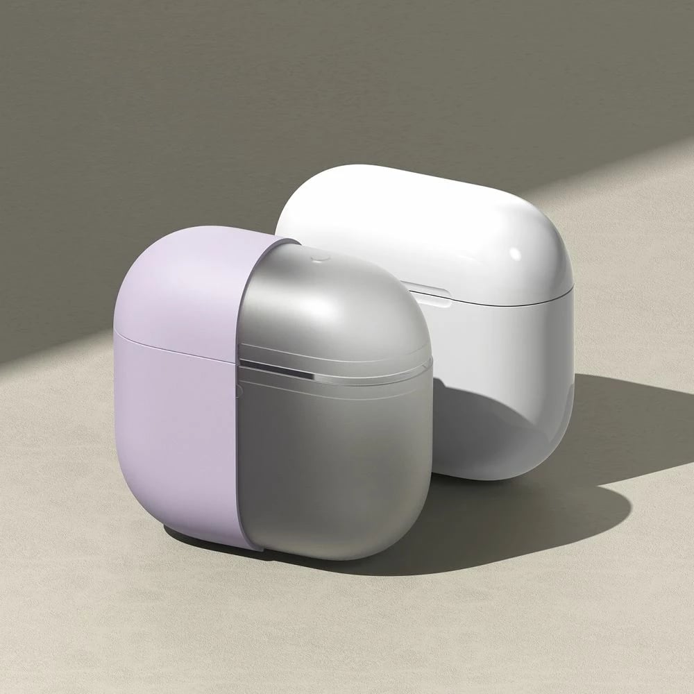 Mbështjellës silikoni Ringke për Apple AirPods 4, i zi, me karabinë