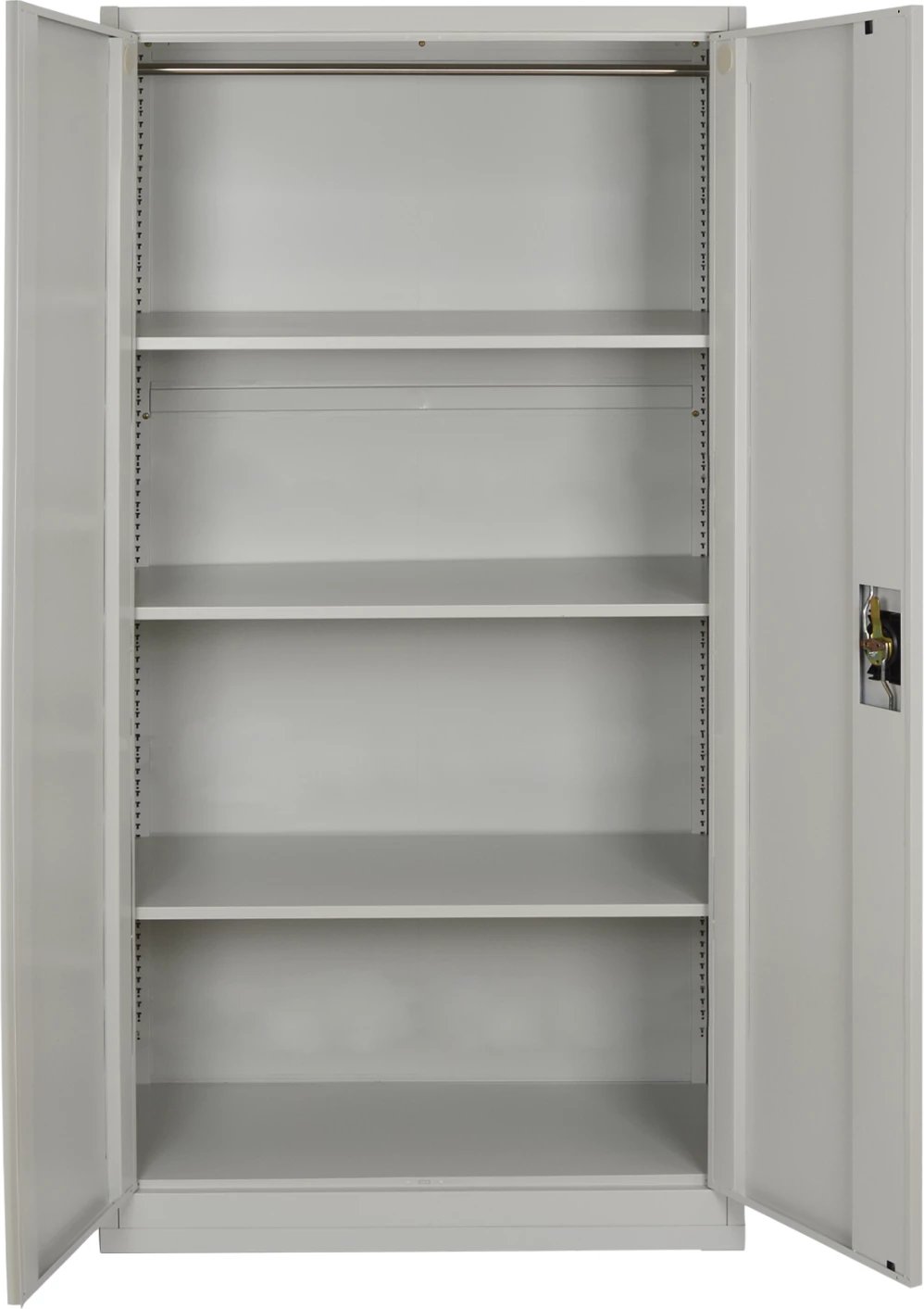 Dollap metalik dykanatësh HRONDA, 3 rafte, çelës, 70x40x170cm