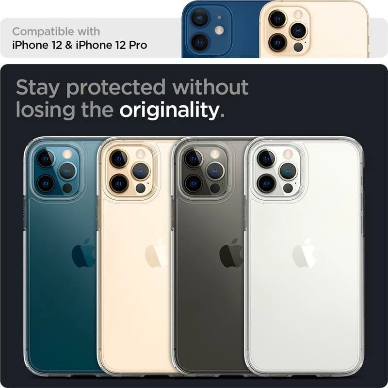 Mbështjellës Spigen Ultra Hybrid për iPhone 12 / iPhone 12 Pro, Transparent Mbështjellës Spigen Ultra Hybrid për iPhone 12 / iPhone 12 Pro, Transparent