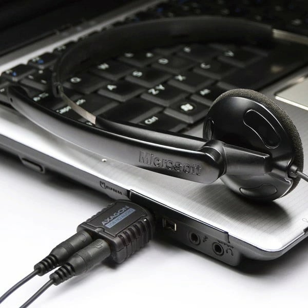 Kartë zanore e jashtme AXAGON ADA-17, USB 2.0 MINI, 96kHz/24-bit, e zezë