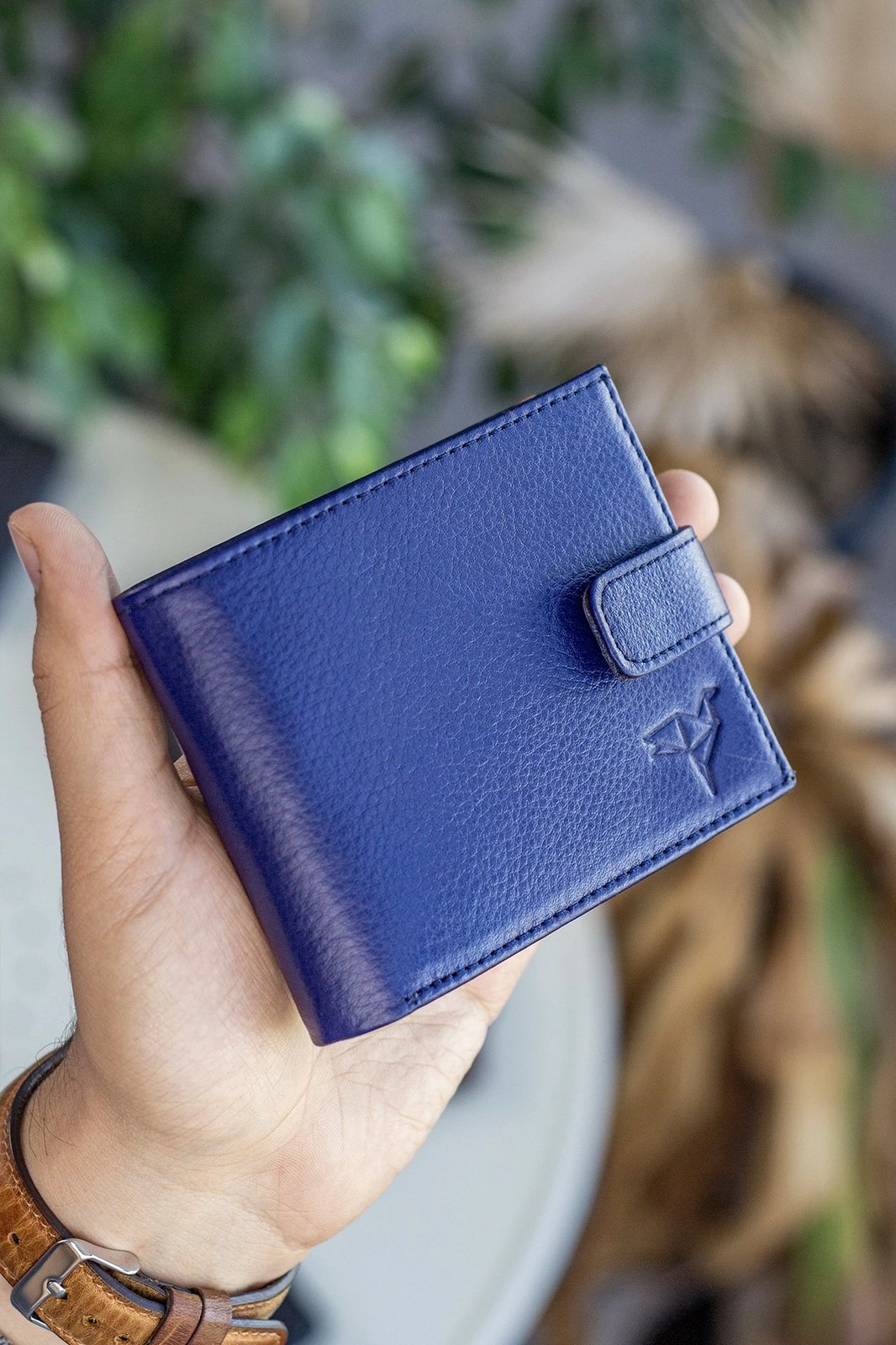 Portofol për burra, ngjyrë e kaltër e errët, Zoozie Bags, Chelsea