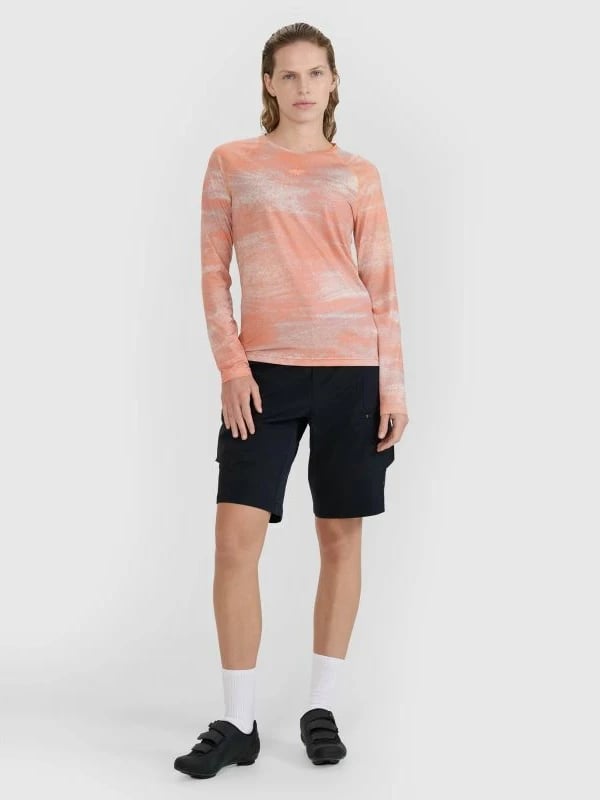 Fanellë me mëngë të gjata për femra 4f, për biçikletë