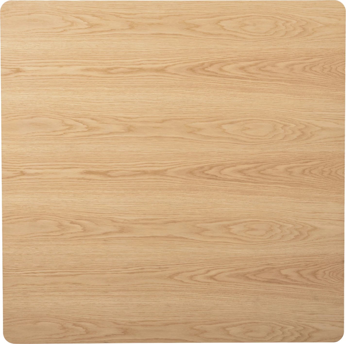 Tavolinë ngrënie katrore, TRENK FH9614.01, MDF me furnir lisi, këmbë metalike të zeza, 120x120x75H cm