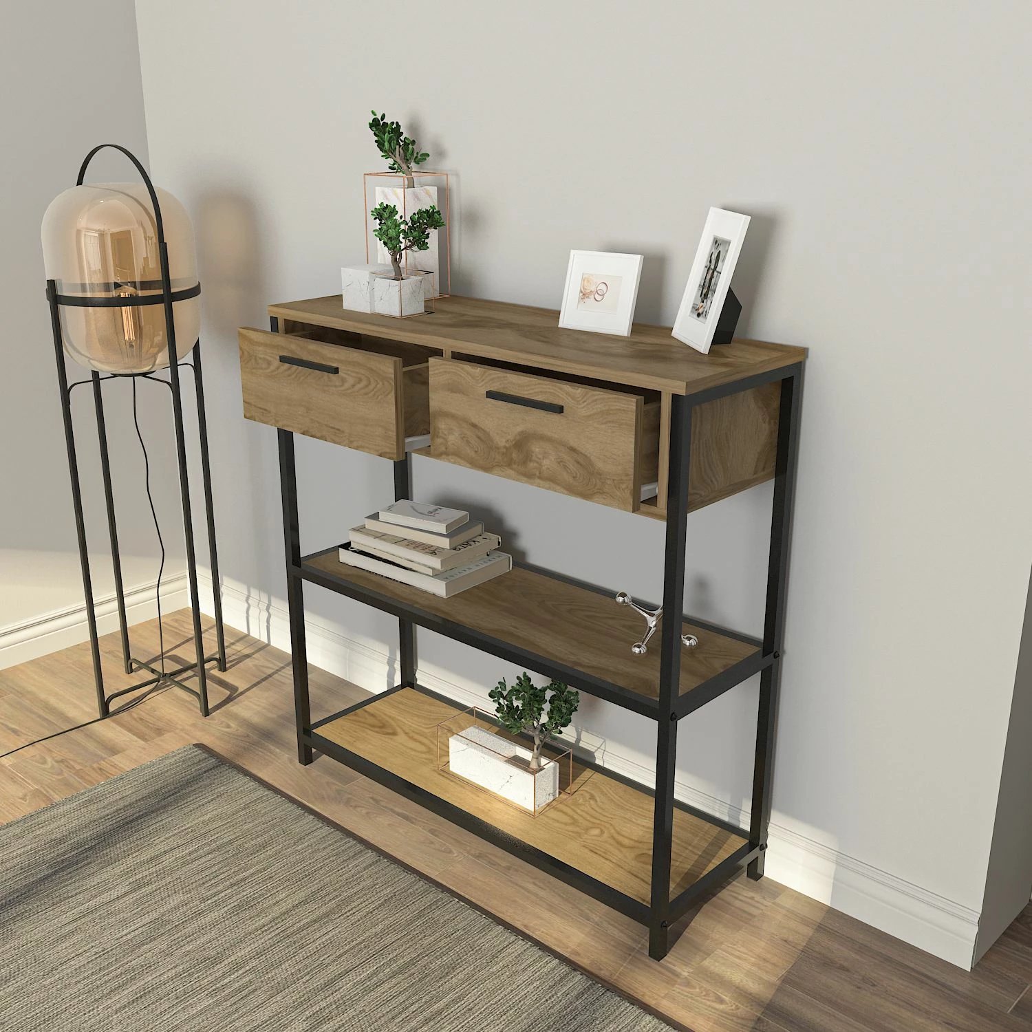 Komodë Skye Decor, ngjyrë lisi, Latho