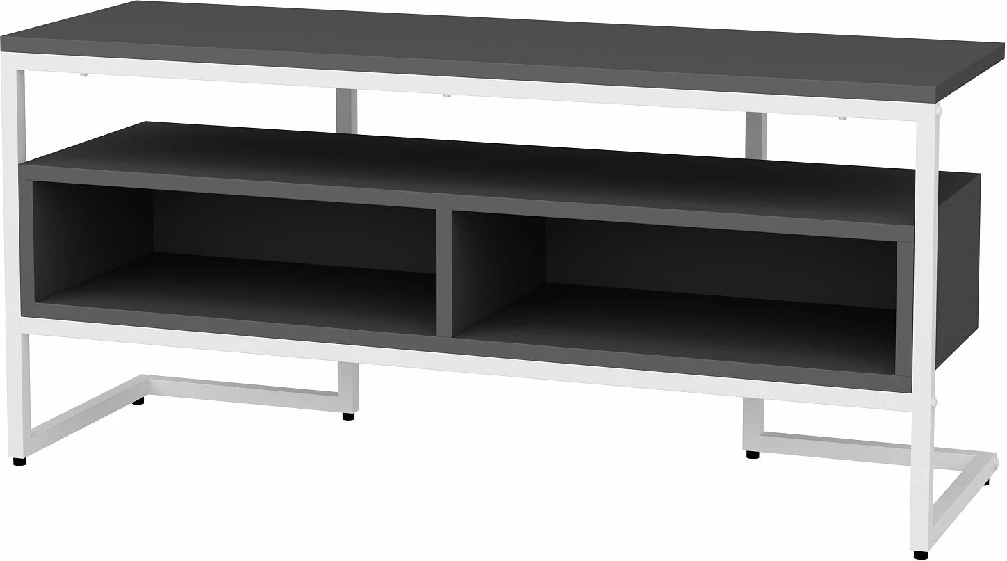 Komodë TV Skye Decor, Merrion, e bardhë dhe antracit