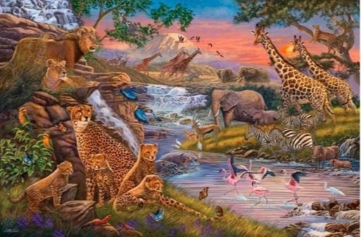 Puzzle Ravensburger 3000 pjesë Animal Kingdom, shumëngjyrësh