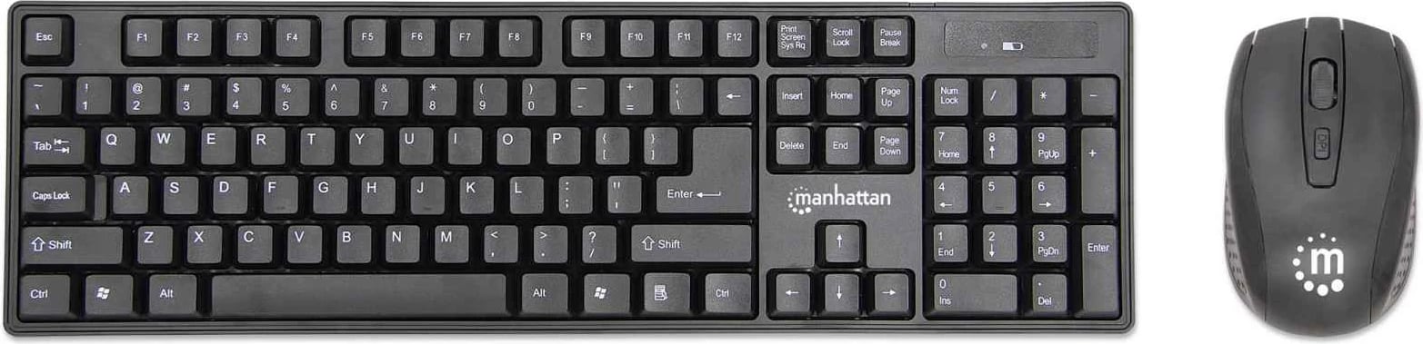 Set tastierë wireless dhe maus MANHATTAN, i zi