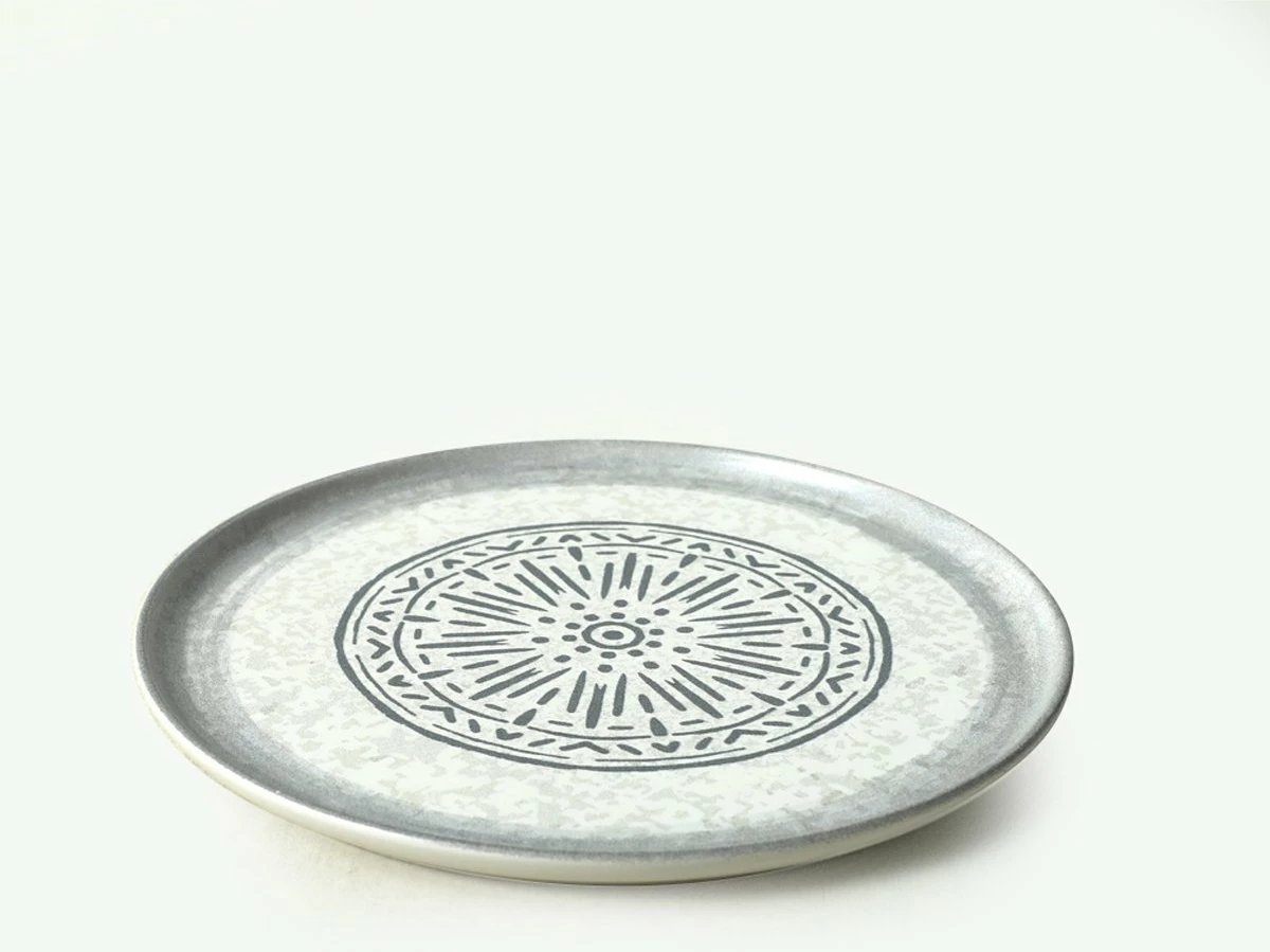 Set pjatash shërbimi (6 copë), Hermia Concept, ngjyrë e bardhë mat, 28cm