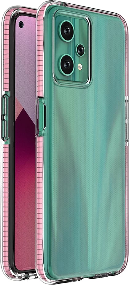 Mbështjellës Hurtel Spring Case për Realme 9 Pro, TPU, Rozë e çelur