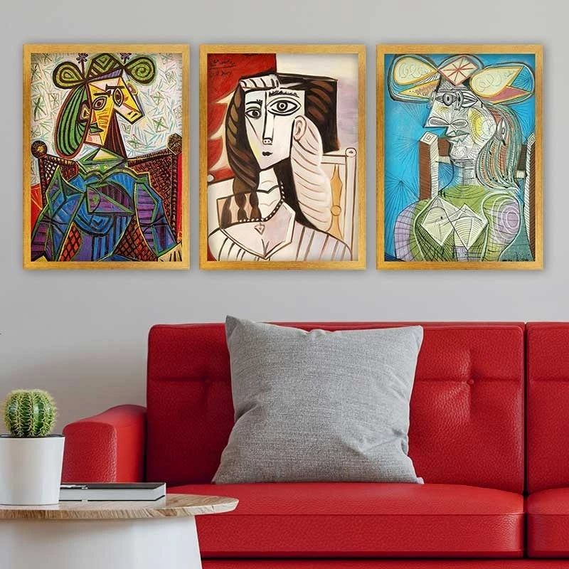 Pikturë dekorative me kornizë (3 copë), Wallity, 3AC_UNPP30_5575