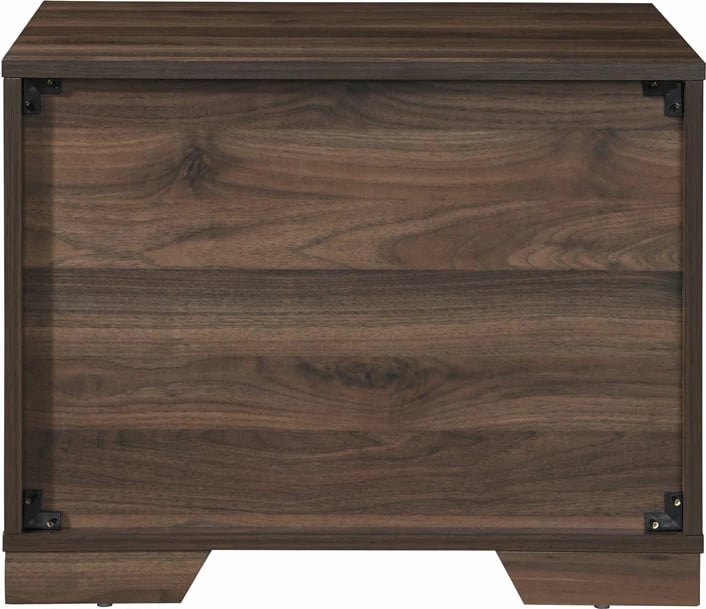 Komodinë GROOVES, 2 sirtarë, ngjyrë arre-gri, 60x45x47cm