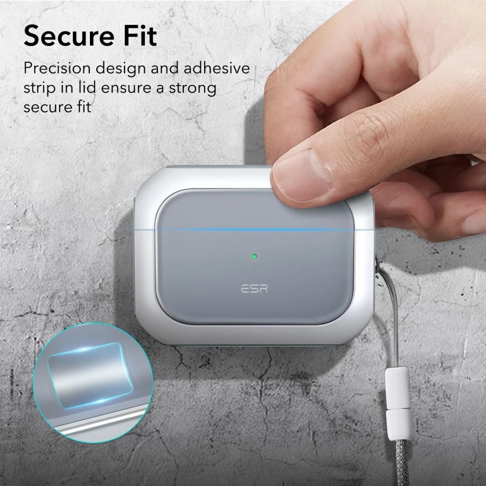 Mbështjellës ESR Orbit HaloLock me MagSafe për Apple AirPods Pro/Pro 2, Bardhë
