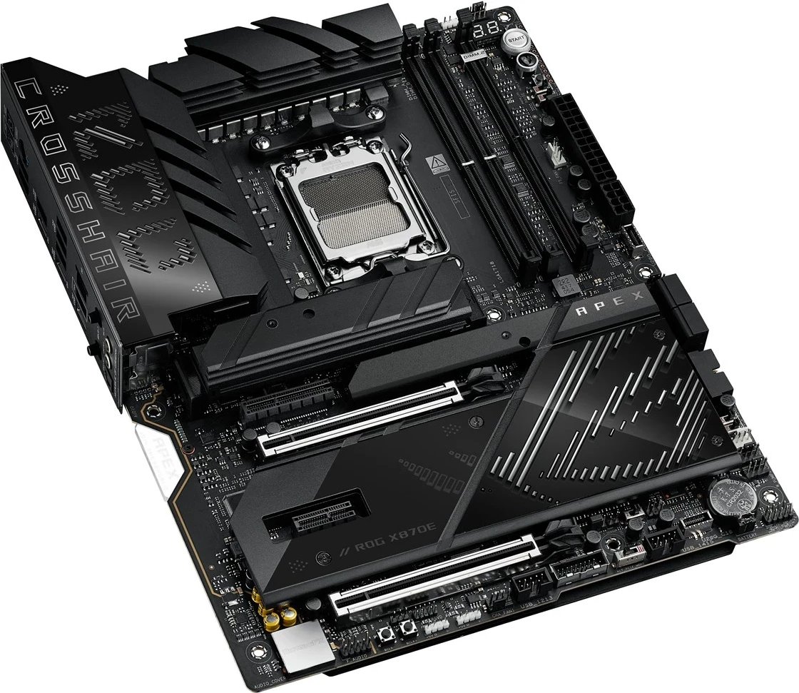 Pllakë amë ASUS ROG CROSSHAIR X870E APEX, Socket AM5, ATX, e zezë Pllakë amë ASUS ROG CROSSHAIR X870E APEX, Socket AM5, ATX, e zezë