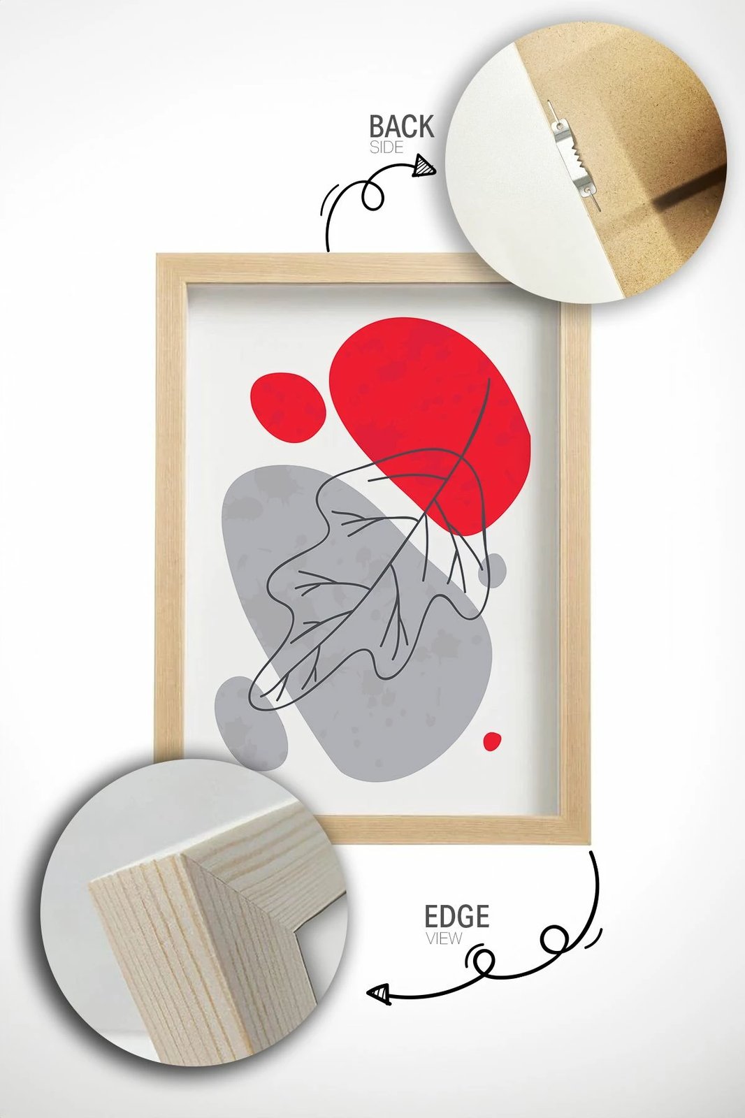 Pikturë dekorative me kornizë (3 copë), Wallity, Ersydata13-3348