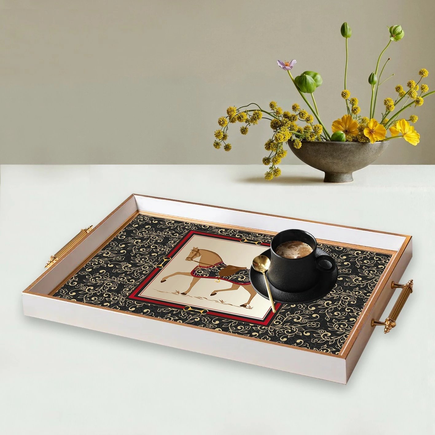 Tabaka qelqi Aberto Design, shumëngjyrëshe, TPB9897, 50x29x3.5cm