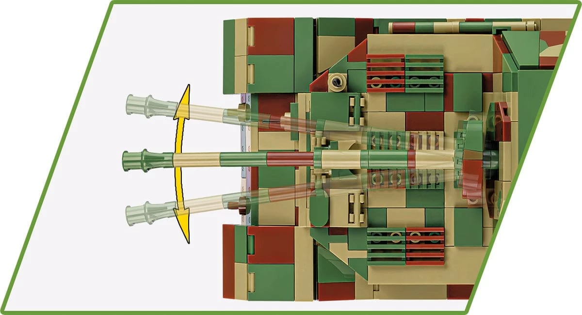 Set blloqesh Cobi Klocki Panzerjäger Tiger (P) Elefant, 1252 pjesë, Kamuflazh