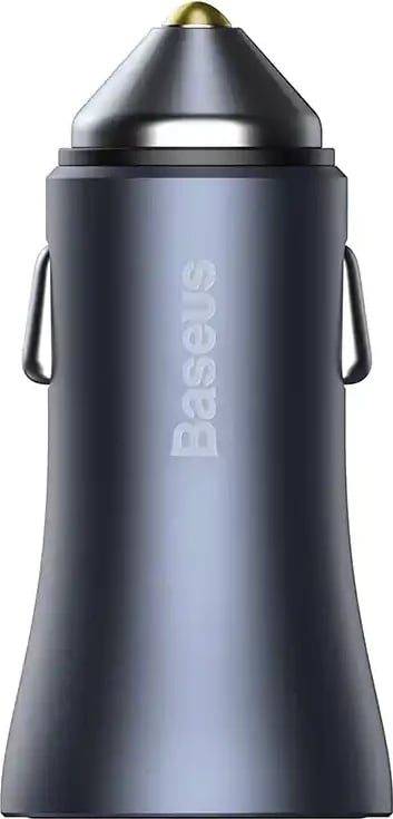 Karikues veture Baseus Golden Contactor Pro, 40W, USB + USB-C, me kabllo USB-C në Lightning 1m, Gri