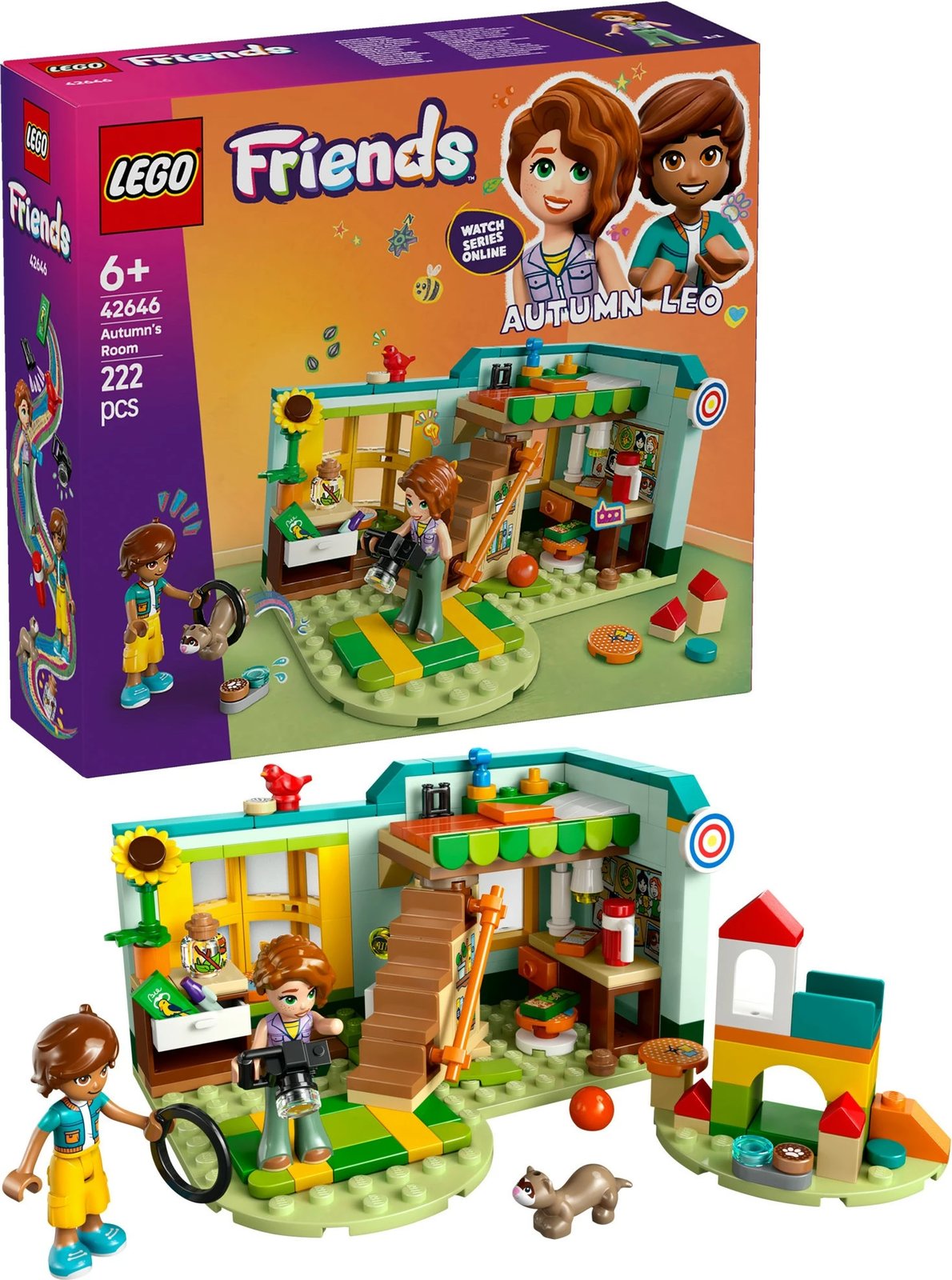 Set ndërtimi LEGO Friends 42646 Autumn's Room, 222 pjesë, multikolor