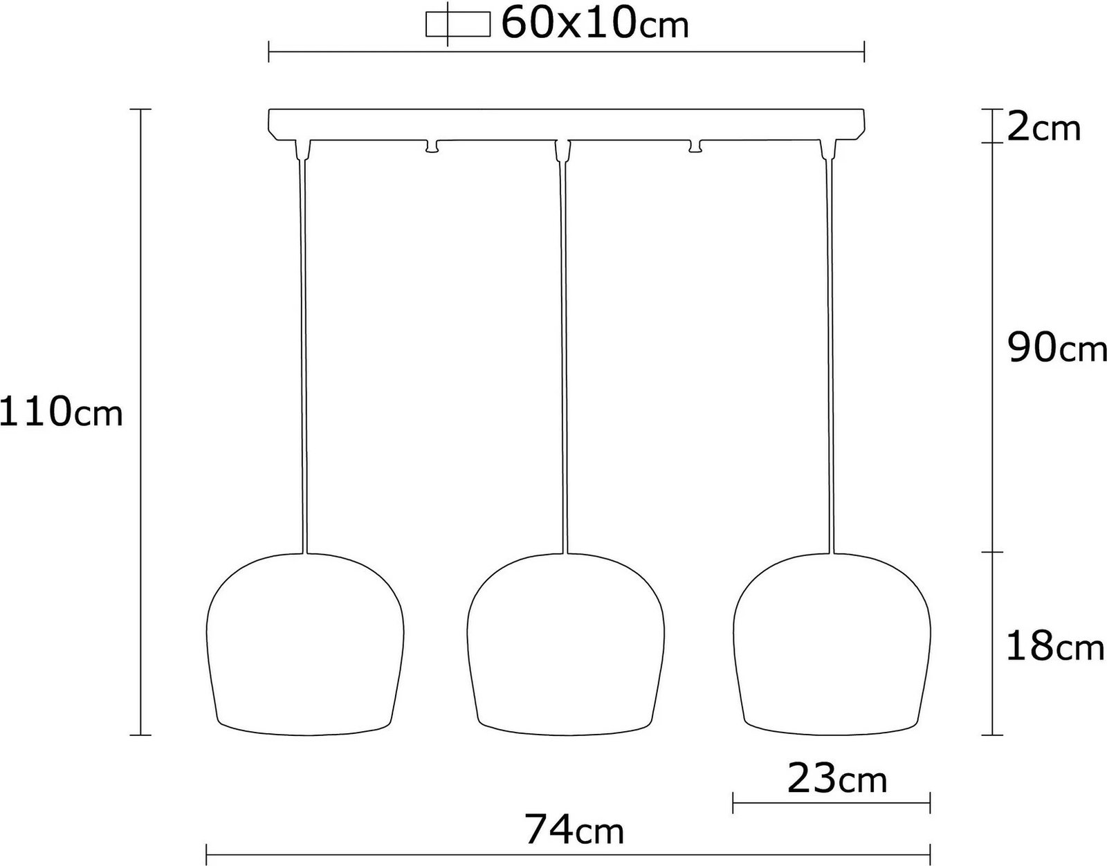 Llambë tavani Opviq, Berceste - N-1410, trup hekuri, ngjyrë e zezë, 74x110 cm
