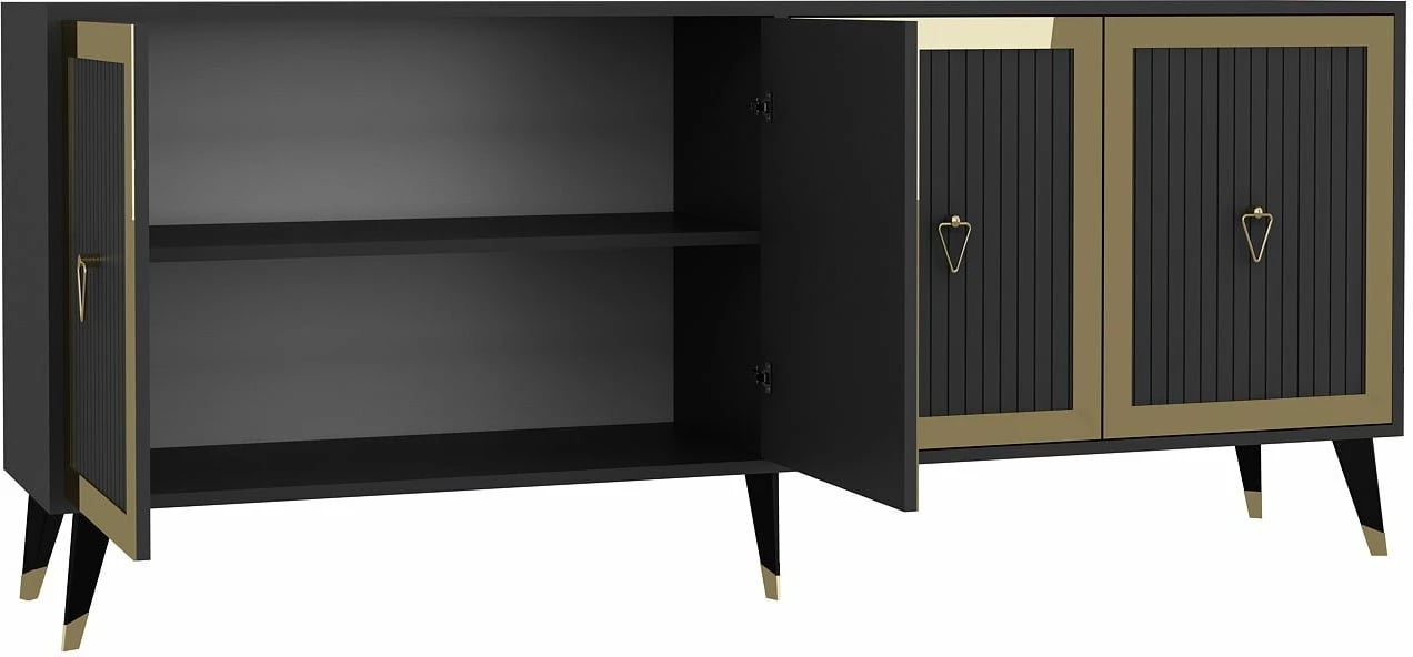 Konsolë Skye Decor, anthracite, ari