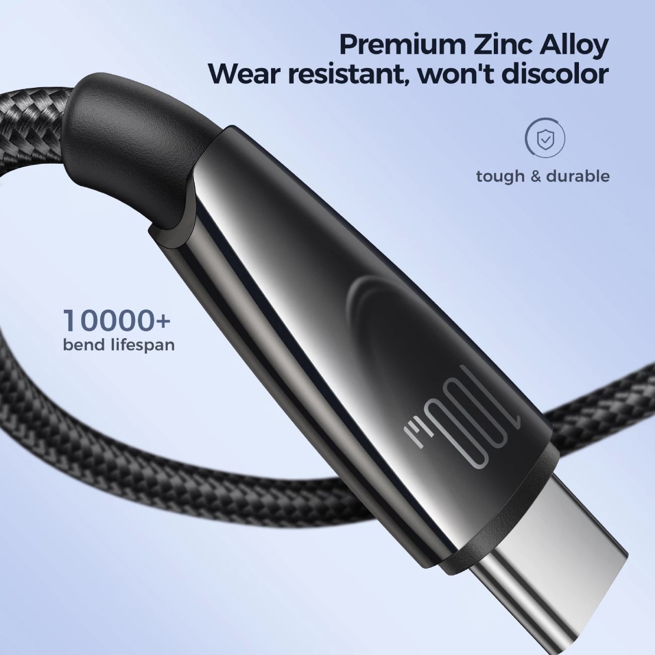 Kabllo karikimi dhe të dhënash Joyroom Pioneer Series SA31-AC6, USB-A në USB-C, 1.2m, 100W, e zezë