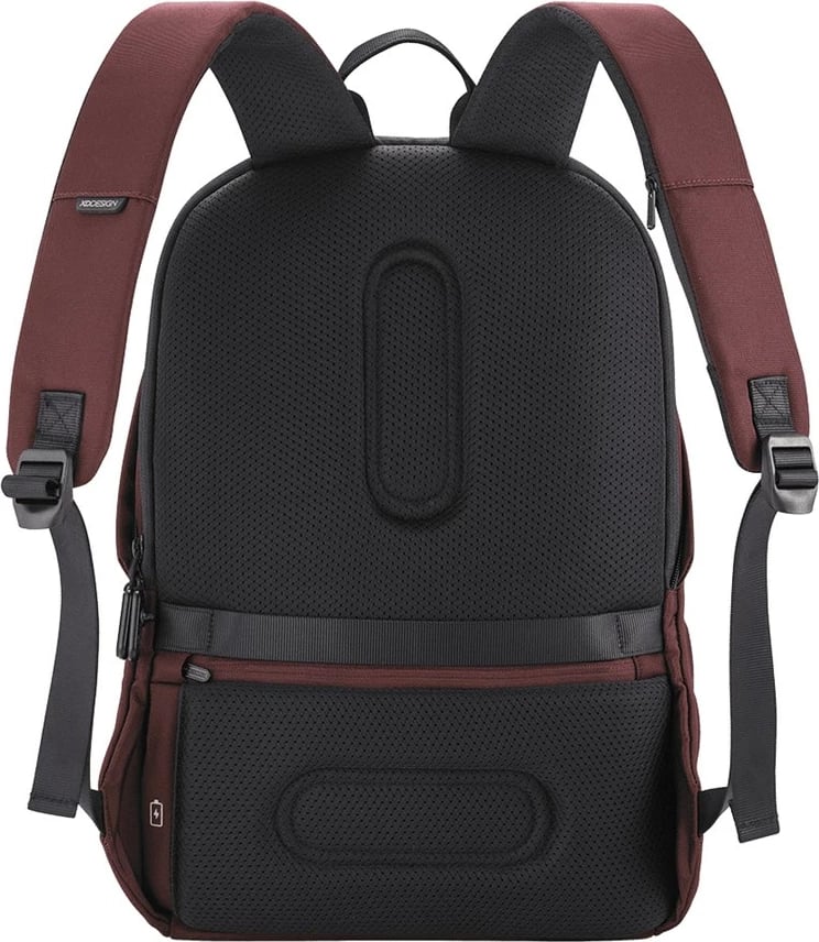 Çantë shpine XD DESIGN P705.794, për laptop 15.6", port USB, e kuqe