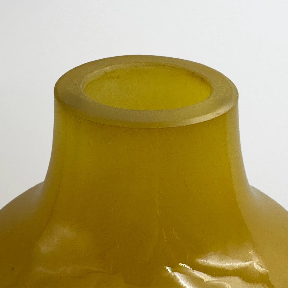 Vazo FINO, qelq, ngjyrë karamel, 12x12x39.5cm