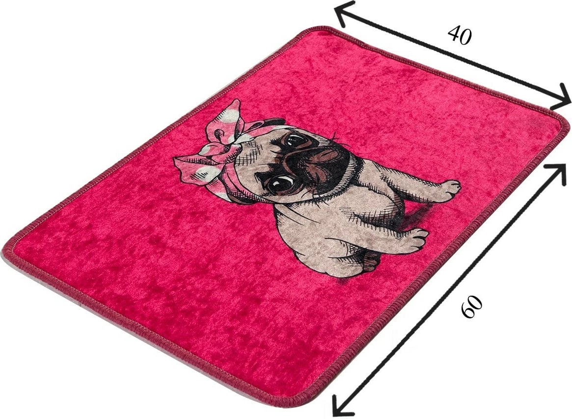 Tapet për banjo, Mijölnir, ngjyrë rozë, Pug Djt