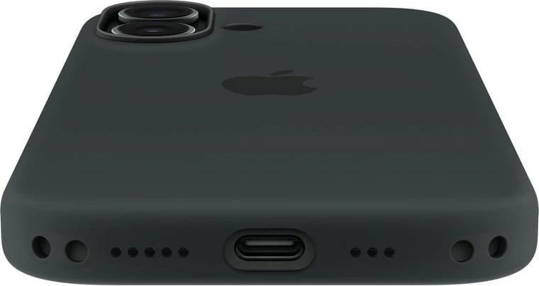 Mbështjellës silikon MagSafe Apple për iPhone 17, i zi