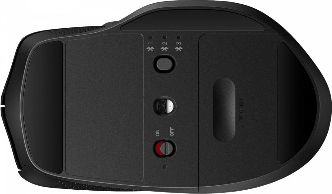 Maus HP 480 Comfort Bluetooth 4000 DPI 7 butona rrotë 4D lidhje me 3 pajisje i djathtë i zi