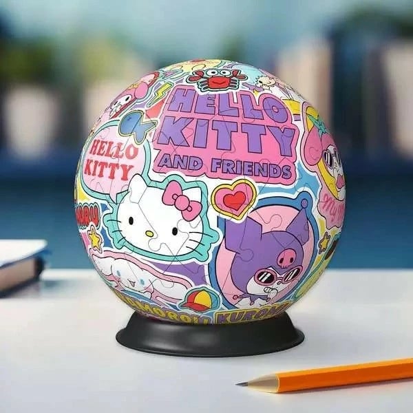 Puzzle 3D Ravensburger Hello Kitty, 72 pjesë, plastikë, 12.9 cm