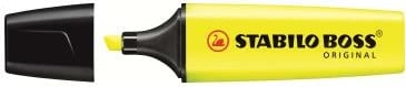 marker fluorescent për tekst Stabilo BOSS Original 70/24, 2 gjerësi vije, i rimbushshëm, verdhë