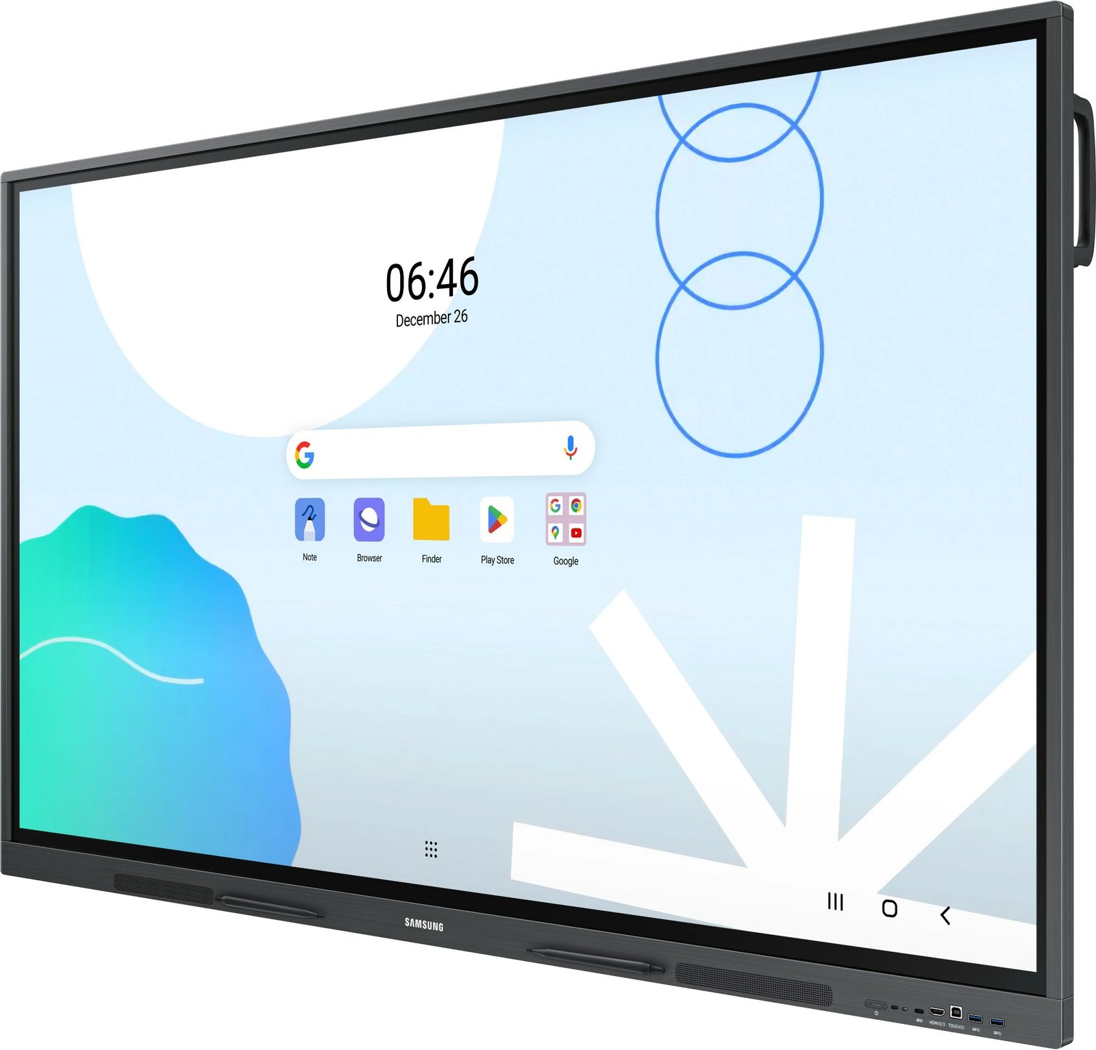 Ekran interaktiv Samsung Smart Signage WA65D 65 inç 4K, Android, gri