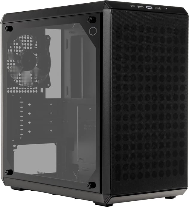 Kasë Cooler Master MasterBox Q300L, Micro ATX/Mini-ITX, xham i temperuar, e zezë