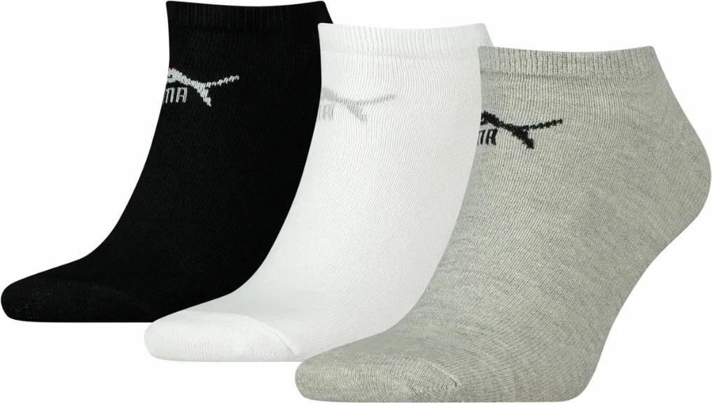 Çorape të shkurtra Puma unisex, gri, të bardha, të zeza