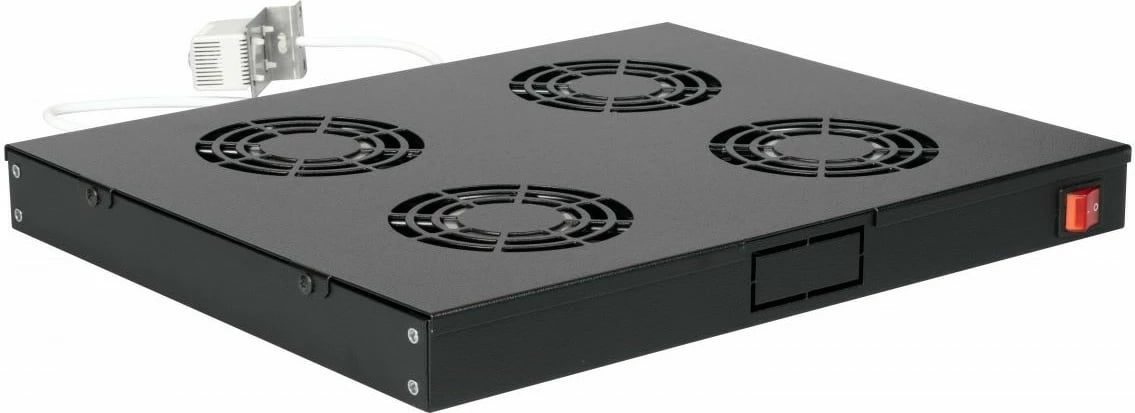 Modul ventilatorësh EQUIP për kabinet serverash 19", 4 ventilatorë, e zezë